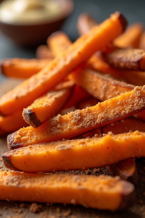 crispy cinnamon sweet potato fries