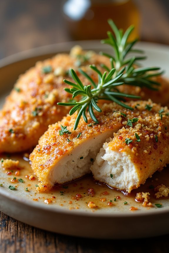 herb crusted air fryer chicken