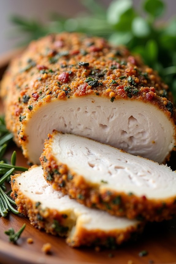herb crusted air fryer turkey