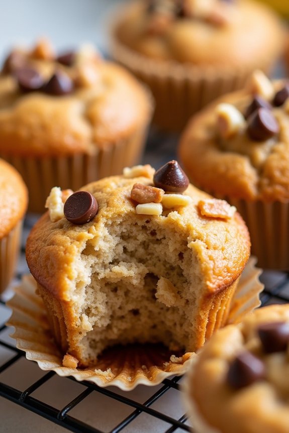 peanut butter banana muffins