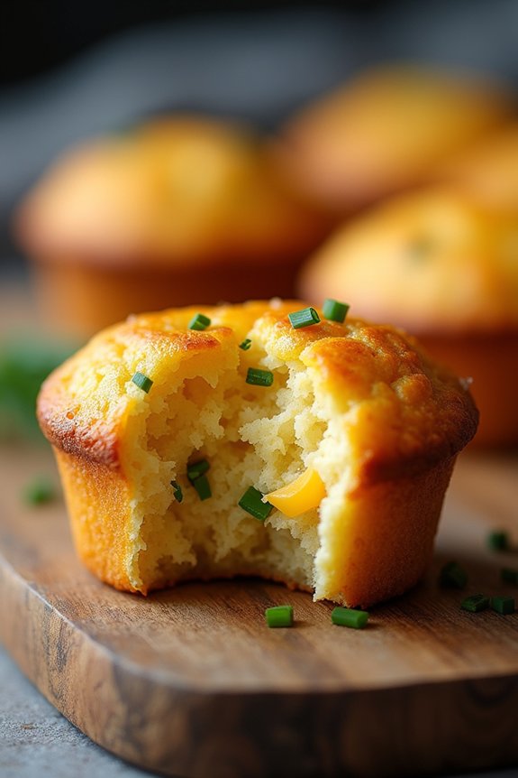 savory cheddar chive muffins