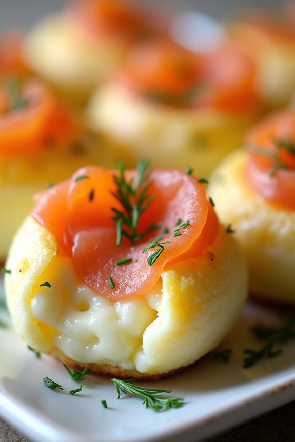 savory smoked salmon egg bites