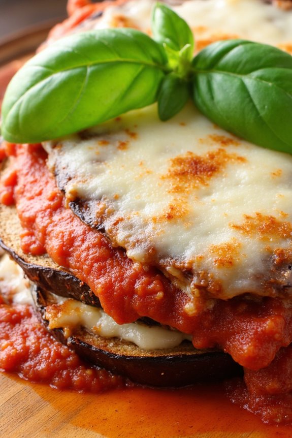 air fried eggplant parmesan delight