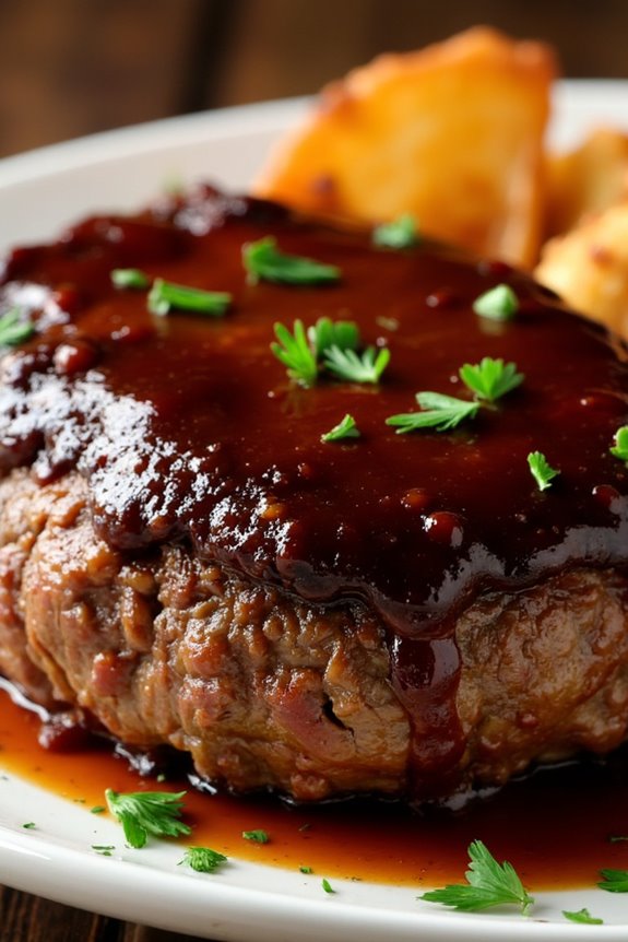 bbq glazed salisbury steak recipe