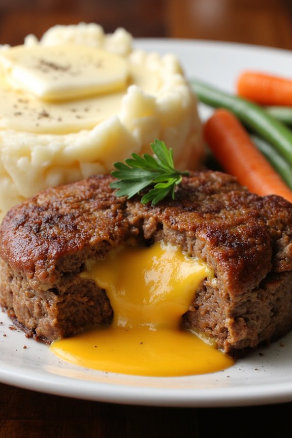 cheddar stuffed comfort food