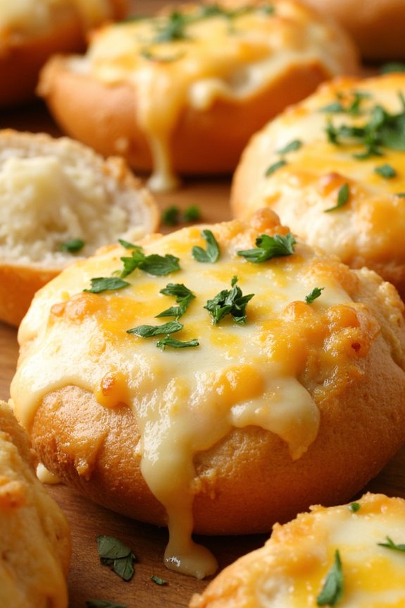 cheesy garlic bread bites
