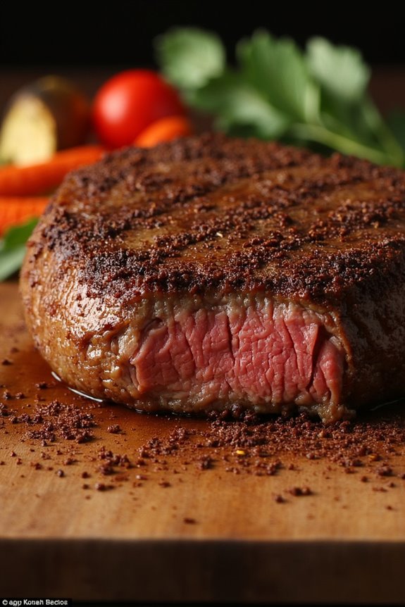 coffee rubbed steak delight