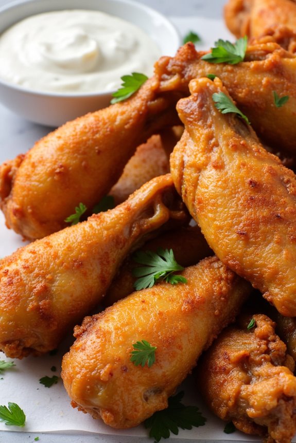 crispy air fried chicken wings