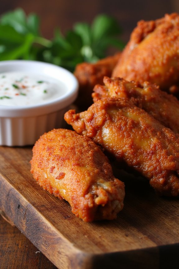 crispy air fried chicken wings