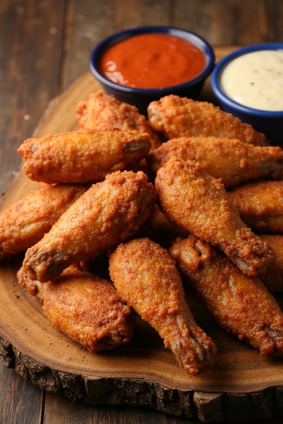 crispy air fried chicken wings