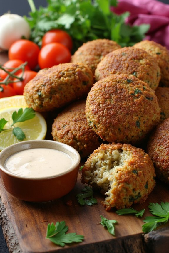 crispy air fried falafel recipe