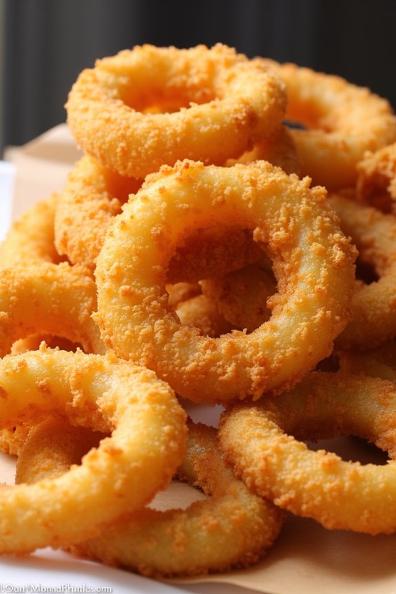 crispy air fried onion rings
