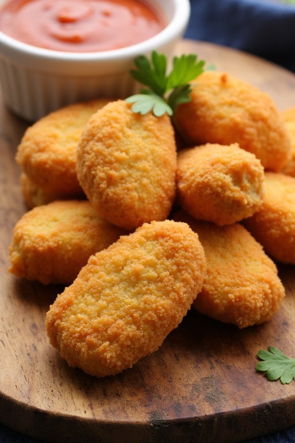 crispy air fryer chicken nuggets