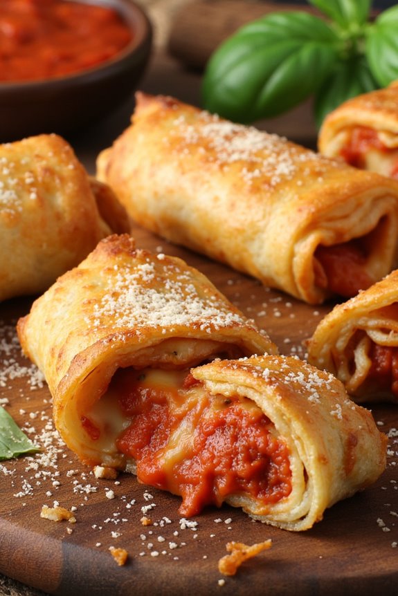 crispy air fryer pizza rolls