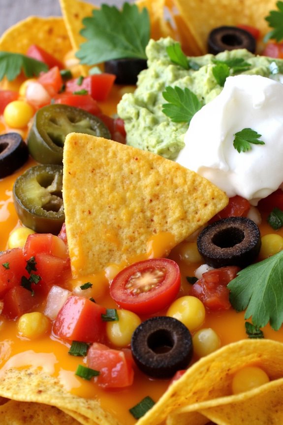 crispy customizable air fryer nachos