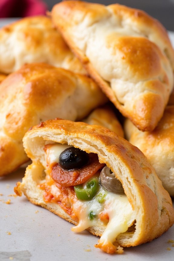 crispy customizable pizza pockets