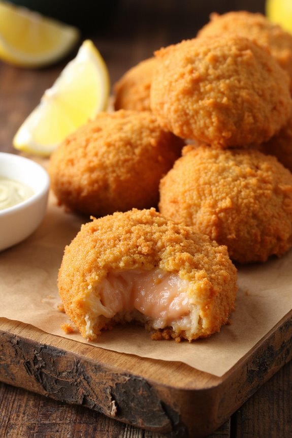 crispy healthy salmon nuggets