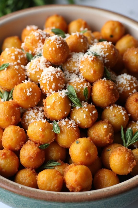 crispy italian herb chickpeas