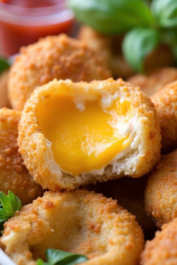 crispy low carb cheese bites