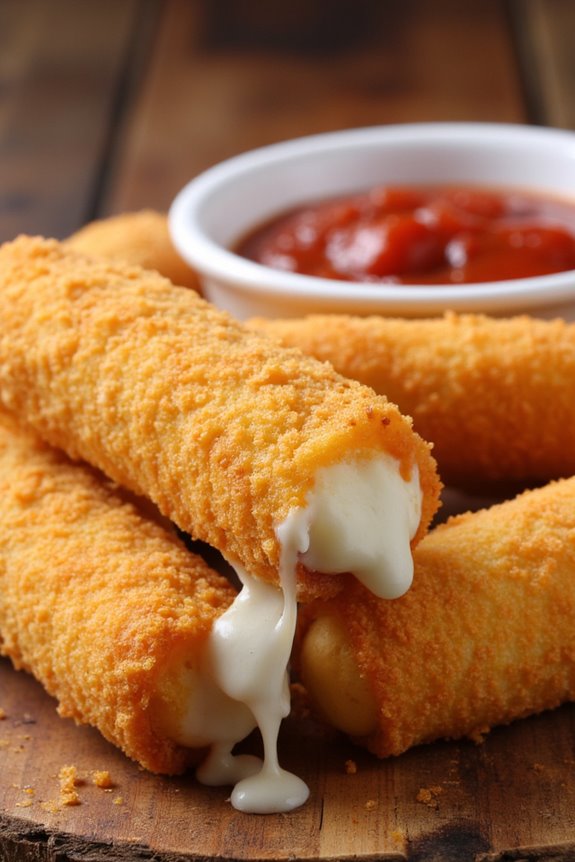crispy mozzarella sticks recipe