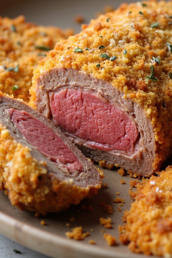 crispy parmesan air fryer steak