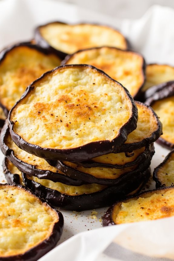 crispy savory eggplant chips