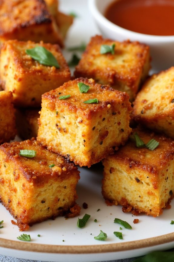 crispy zesty tofu bites