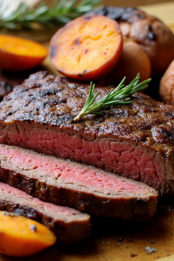flank steak with smoky sweet potatoes