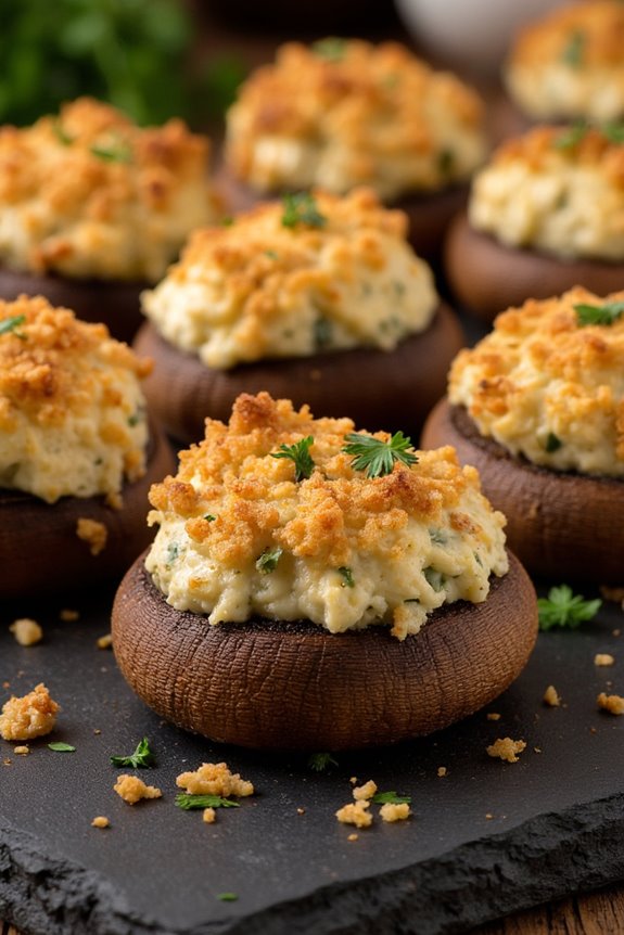 gourmet stuffed mushrooms recipe