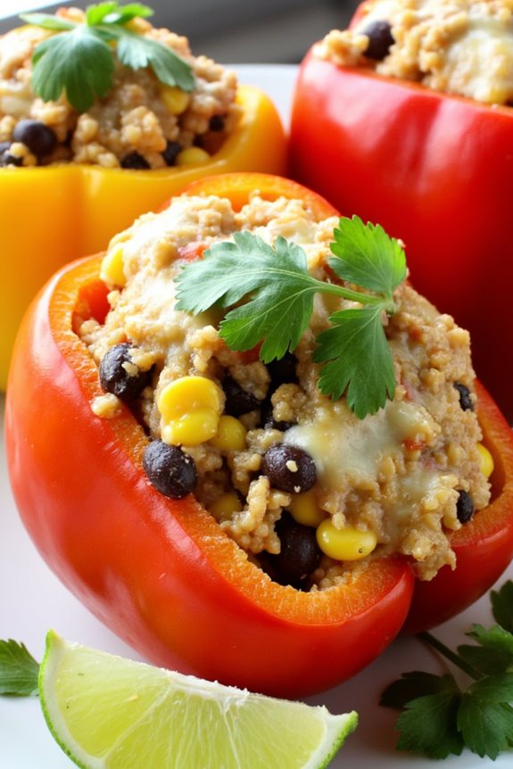 healthy flavorful stuffed peppers