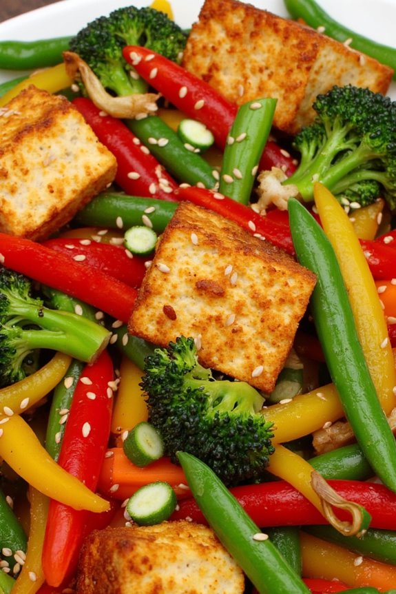 healthy tofu vegetable stir fry