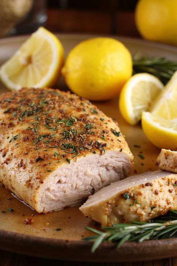 herb infused air fryer chicken