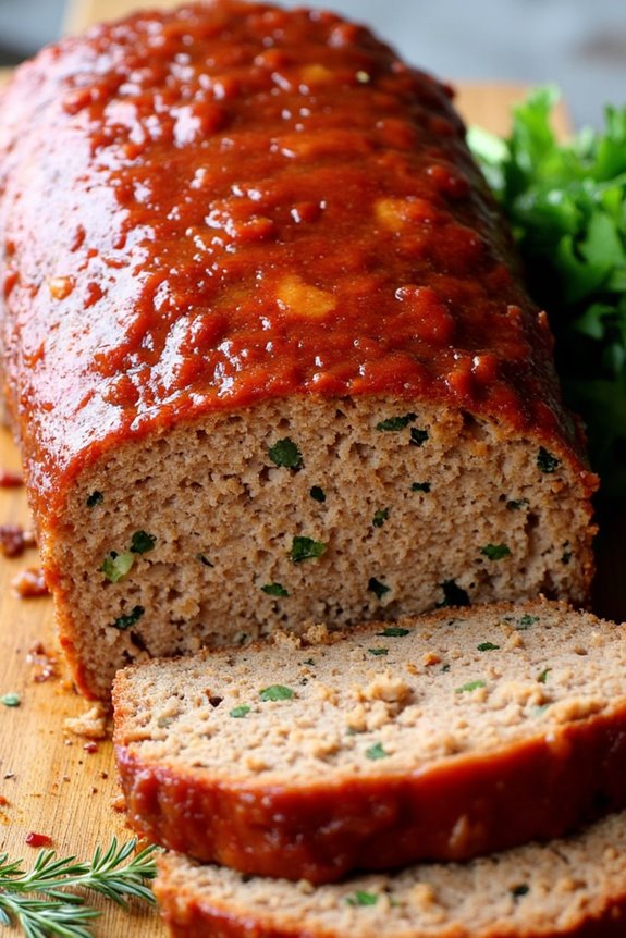 herb infused air fryer meatloaf