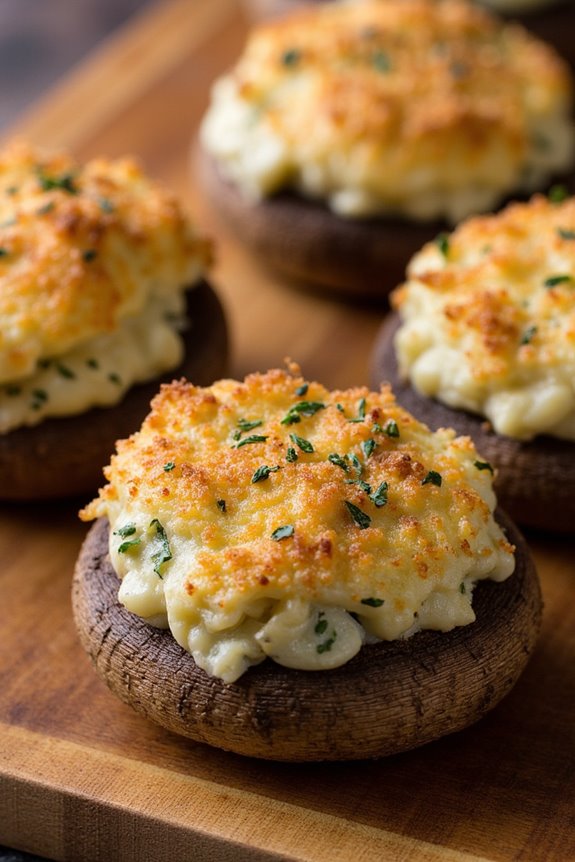 herb infused stuffed mushrooms recipe