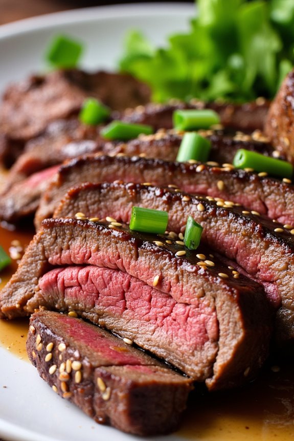 honey soy marinated steak