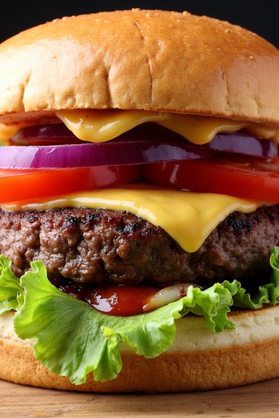 juicy air fryer burgers