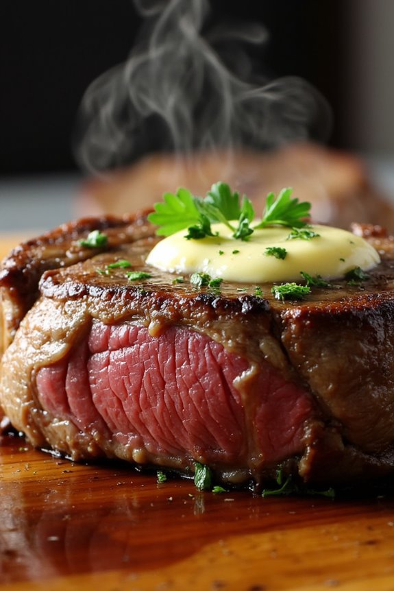 juicy garlic butter sirloin