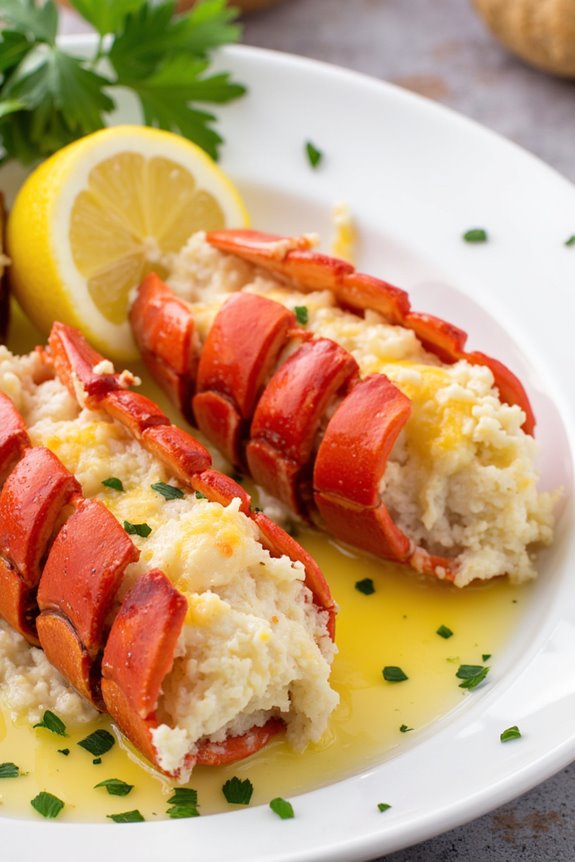 lobster tails with garlic butter