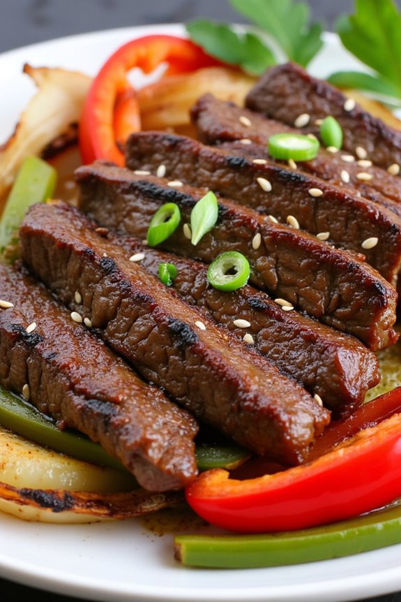 low carb keto pepper steak