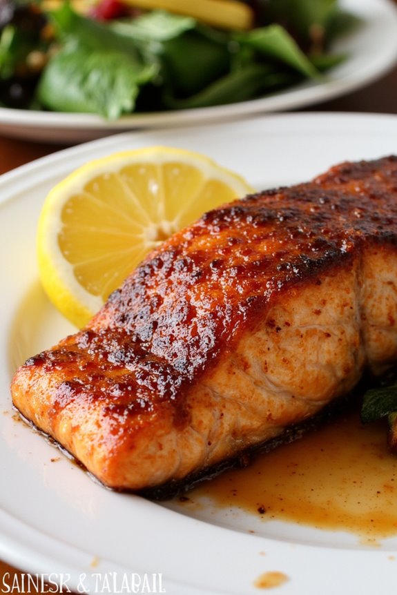maple glazed salmon recipe