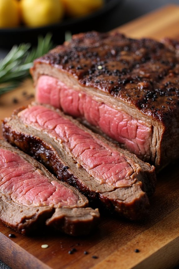 marinade enhances reheated steak