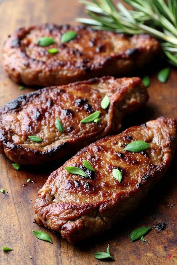 marinated air fryer steak tips
