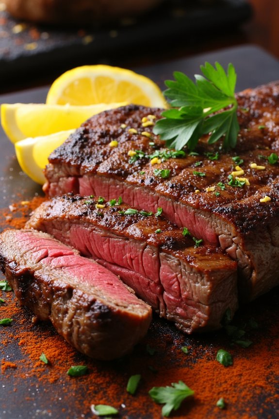 mediterranean spiced air fryer steak