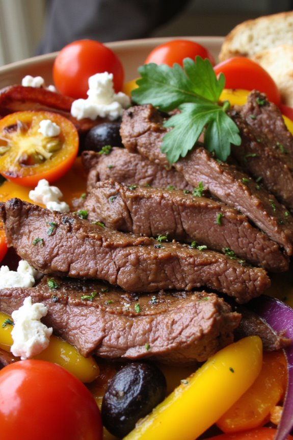mediterranean steak and vegetables