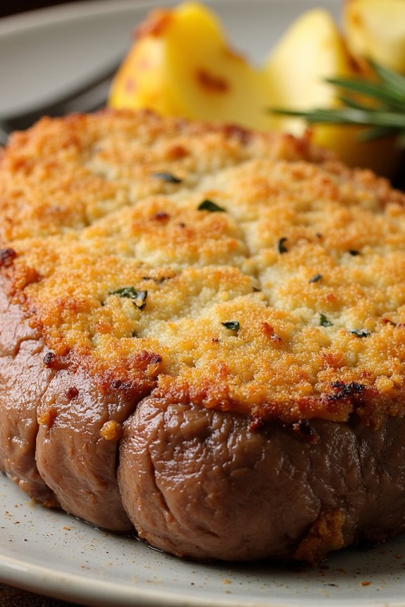 parmesan garlic crusted steak recipe