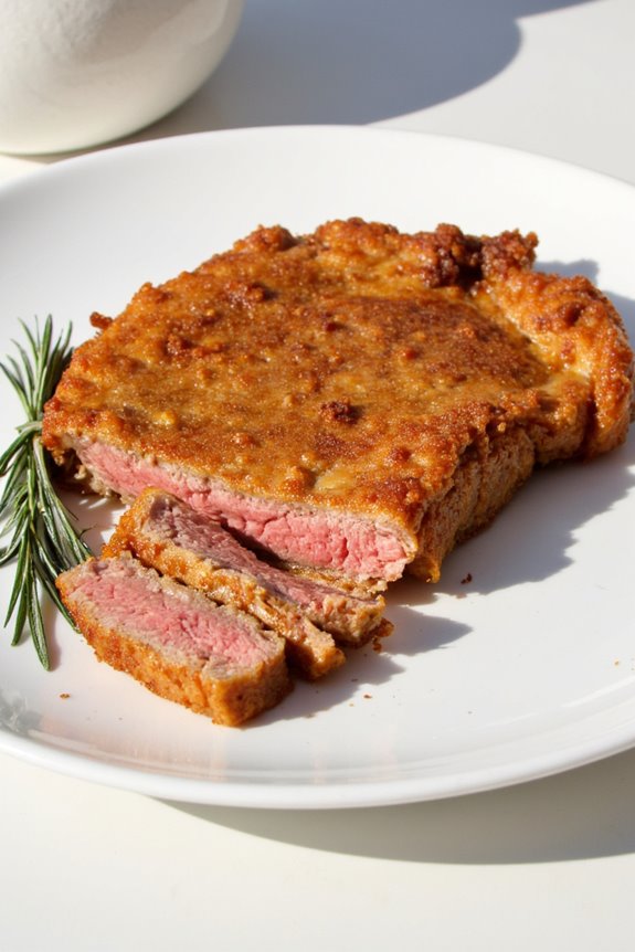 perfectly cooked frozen steak