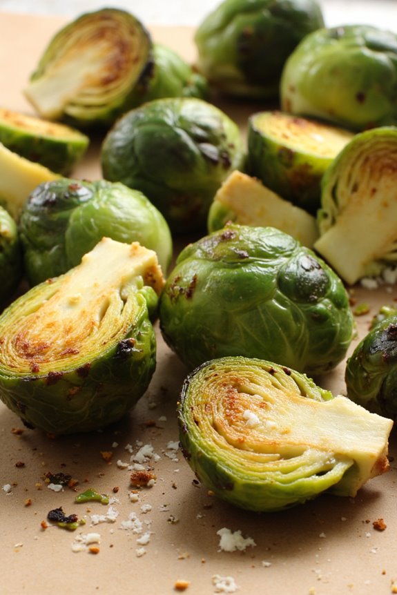 perfectly crispy brussels sprouts