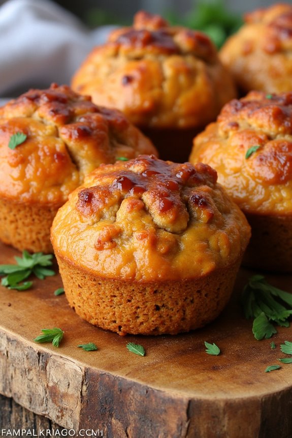 quick customizable meatloaf muffins