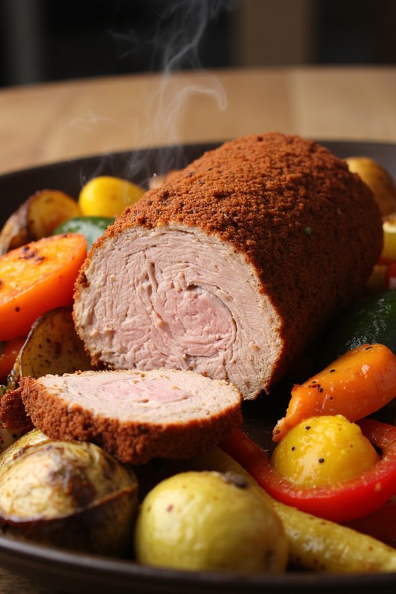 savory air fried pork tenderloin