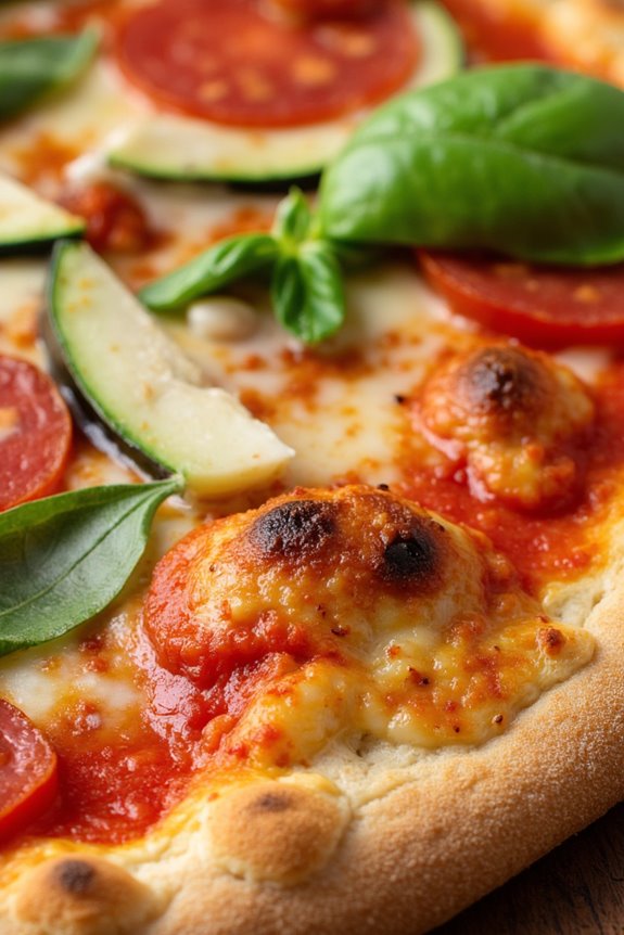 savory air fryer pizza
